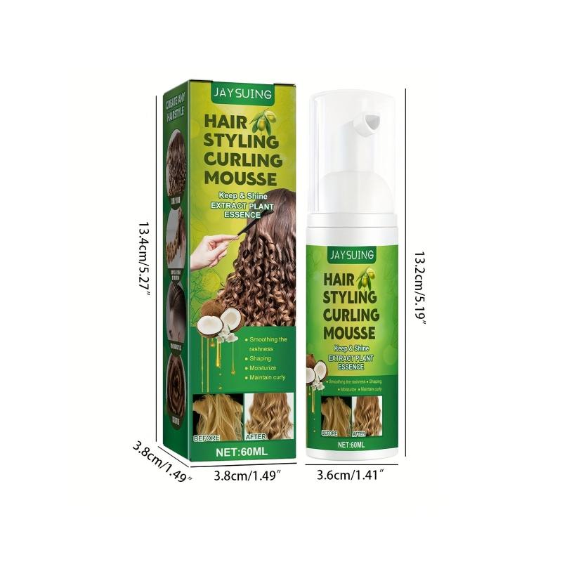 Fluffy Curly Hair Styling Mousse Elastin Anti Frizz Moisturizing Foam