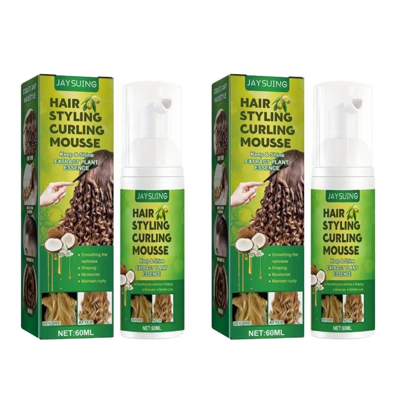 Fluffy Curly Hair Styling Mousse Elastin Anti Frizz Moisturizing Foam