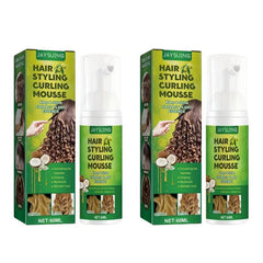 Fluffy Curly Hair Styling Mousse Elastin Anti Frizz Moisturizing Foam