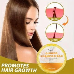 Organic Ginger Shampoo Bar Soap For Hair Natural Hair Care For Women And Men