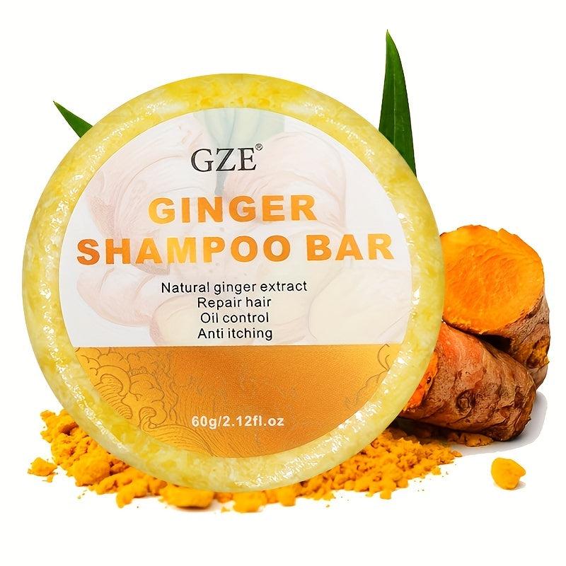 Organic Ginger Shampoo Bar Soap For Hair Natural Hair Care For Women And Men