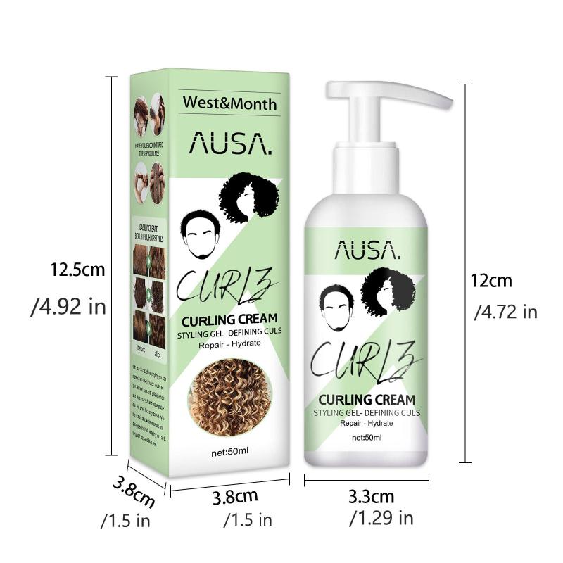50ml Moisturizing Curly Elastin Styling Cream for Frizz Hair