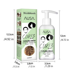 50ml Moisturizing Curly Elastin Styling Cream for Frizz Hair