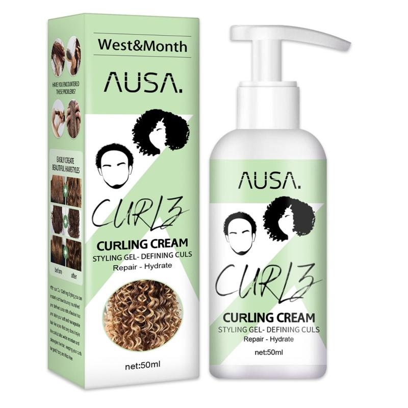 50ml Moisturizing Curly Elastin Styling Cream for Frizz Hair