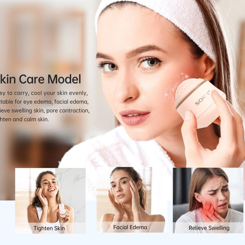 Ice Roller for Face and Body Massage - Skin Care Tool for Wrinkles & Puffiness