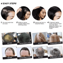 Keratin Hair Fibers Thickening Powder for Women and Men Hair Care
