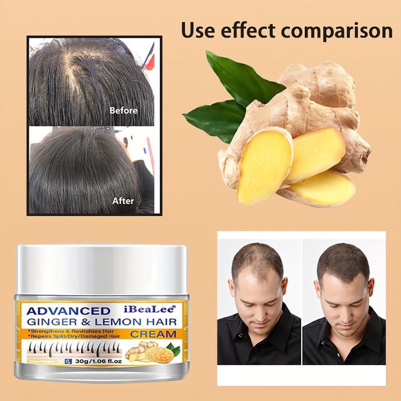 30ml Ginger Lemon Hair Care Cream Soften Hair Moisturize Scalp Essence