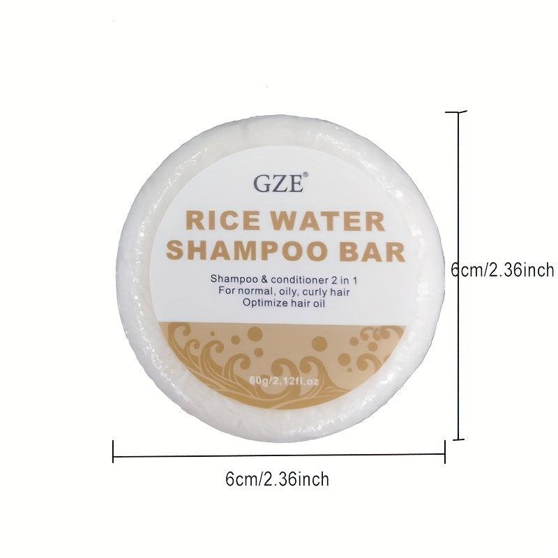 60g Rice Water Shampoo Bar 2 in 1 Hair Shampoo & conditioner
