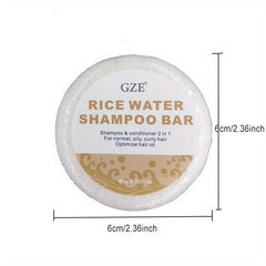 60g Rice Water Shampoo Bar 2 in 1 Hair Shampoo & conditioner