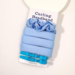 5pcs Heatless Hair Curler Set Headband Clips Rings Styling Tools