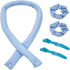5pcs Heatless Hair Curler Set Headband Clips Rings Styling Tools