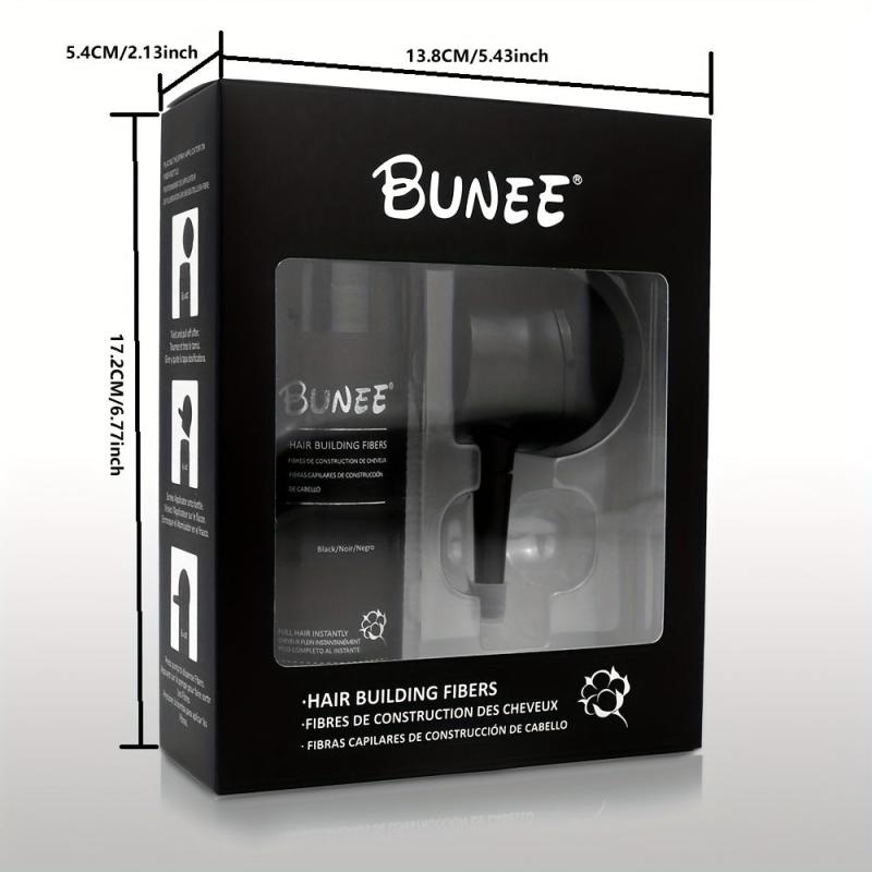 Hair Building Fibers Kit Set - Hair Thickening Fibers & Spray Applicator Pump