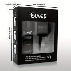 Hair Building Fibers Kit Set - Hair Thickening Fibers & Spray Applicator Pump