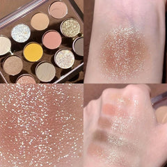 12 Colors Eyeshadow Palette Earth Tone Matte Pink Purple Girl Eyeshadow Palette