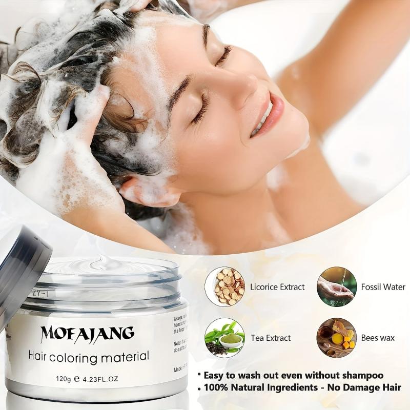 Temporary Hair Wax Styling Pomade Natural Hair Dye Cream