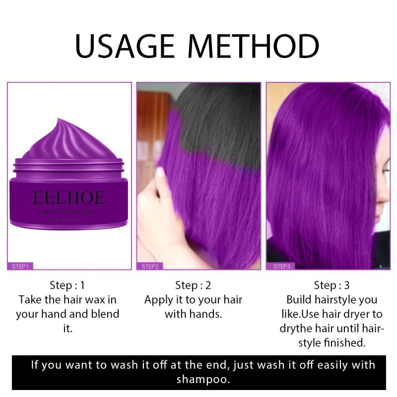Temporary Hair Wax Halloween DIY Matte Hair Dye Cream