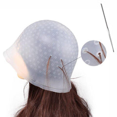Silicone Hair Coloring Highlighting Cap Professional Dyeing Tools