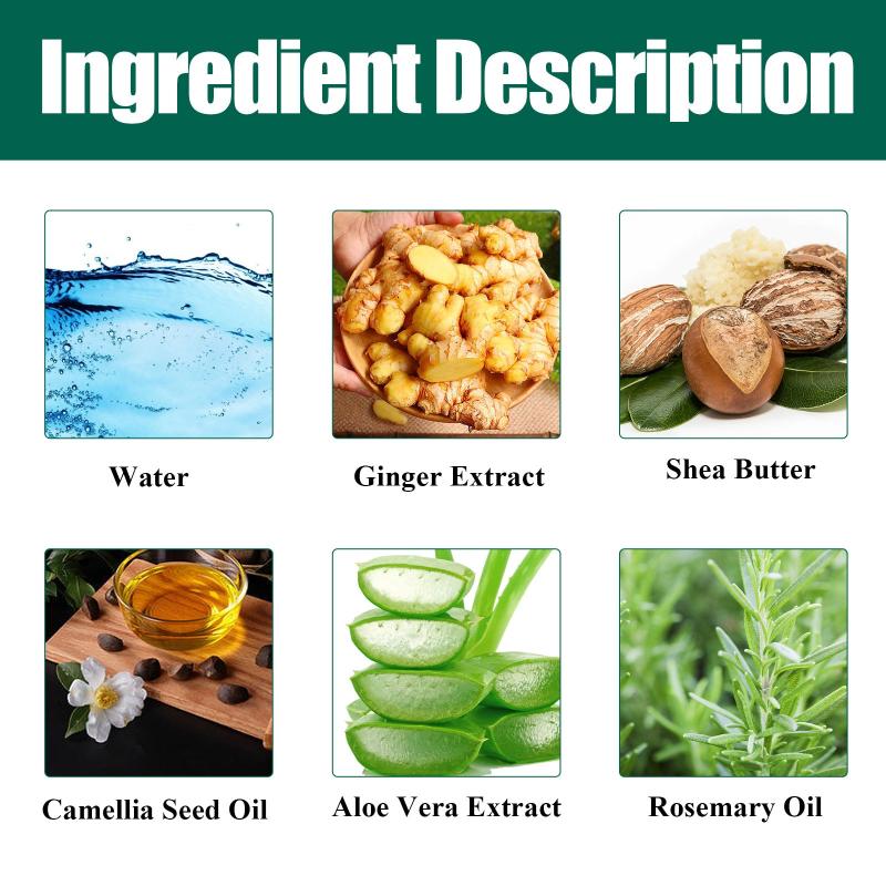 Ginger Essential Hair Dense Cream Daily Use Healthy Hair 30g