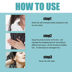 Protein Hair Straightening Cream for All Hair Types