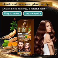 Brown Hair Shampoo For Gray Hair Instant Hair Dye Shampoo