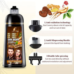 Brown Hair Shampoo For Gray Hair Instant Hair Dye Shampoo