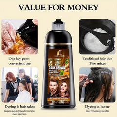 Brown Hair Shampoo For Gray Hair Instant Hair Dye Shampoo