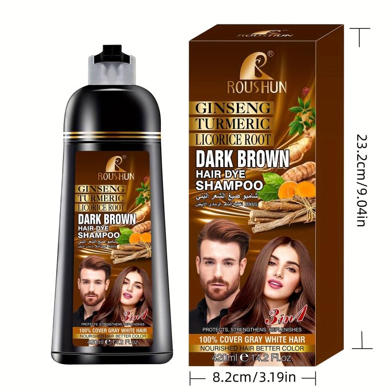 Brown Hair Shampoo For Gray Hair Instant Hair Dye Shampoo