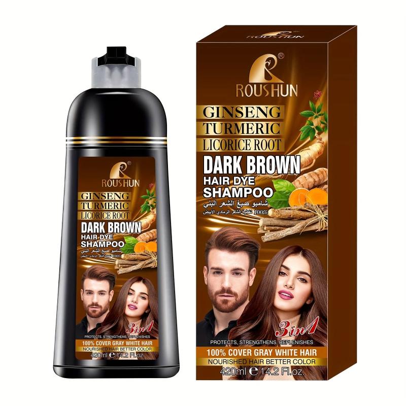 Brown Hair Shampoo For Gray Hair Instant Hair Dye Shampoo