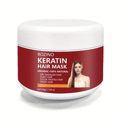 Keratin Deep Moisturizing Hair Mask - Strengthens, Repairs Split Ends, Smoothes