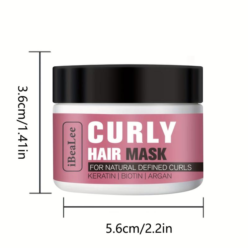 50g Curly Hair Mask Natural Defined Curls Cream Keratin Argan Hydrating