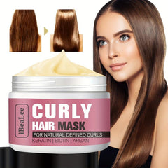 50g Curly Hair Mask Natural Defined Curls Cream Keratin Argan Hydrating