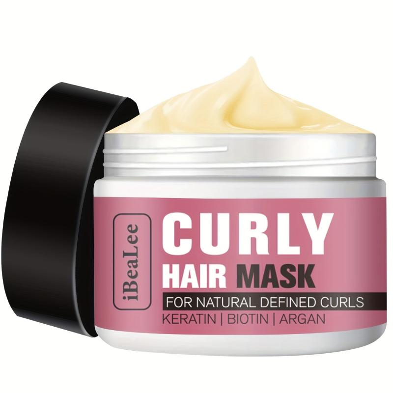 50g Curly Hair Mask Natural Defined Curls Cream Keratin Argan Hydrating