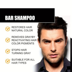 Mane Gray Reverse Shampoo Bar Natural Hair Darkening