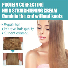 60ml Protein Hair Straightening Cream Frizz Split Protection