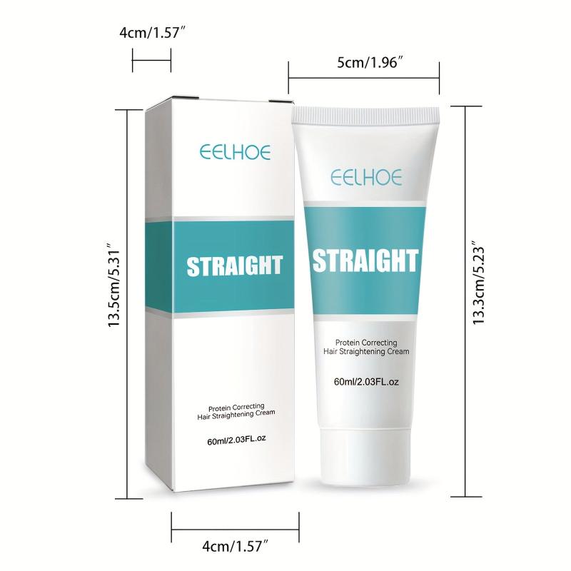 60ml Protein Hair Straightening Cream Frizz Split Protection