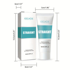 60ml Protein Hair Straightening Cream Frizz Split Protection