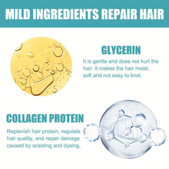 60ml Protein Hair Straightening Cream Frizz Split Protection