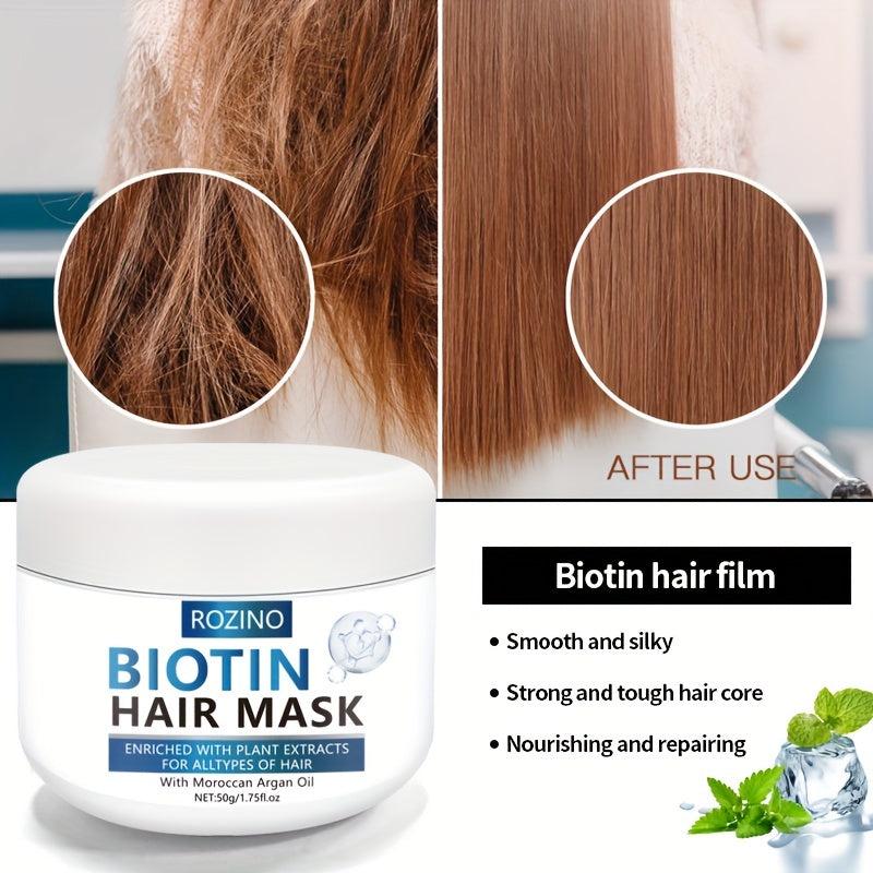 Biotin Hair Mask for Moisturizing and Repairing Damaged Hair