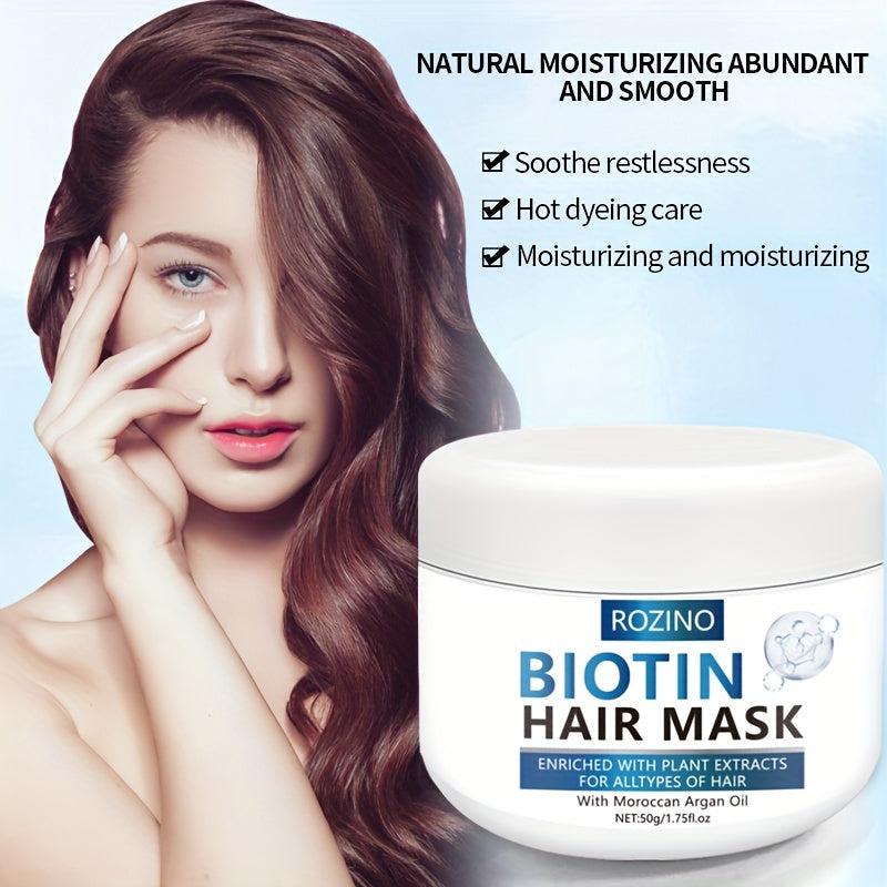 Biotin Hair Mask for Moisturizing and Repairing Damaged Hair