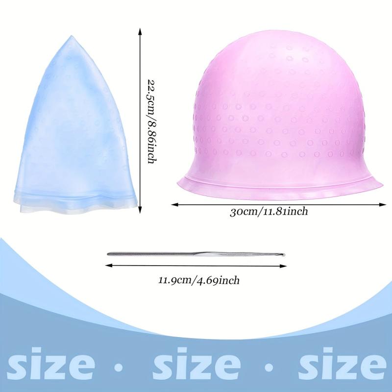 Highlighting Cap with Metal Hook for Salon or Home Hair Coloring