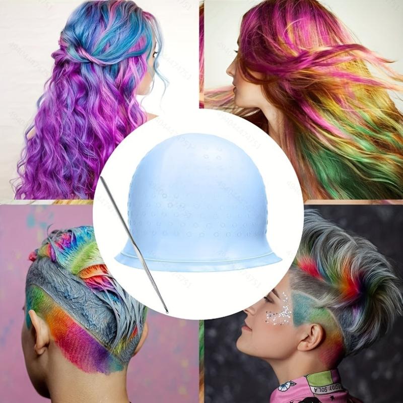 Highlighting Cap with Metal Hook for Salon or Home Hair Coloring
