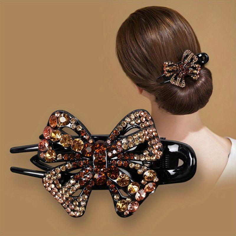 Rhinestone Butterfly Hair Claw Clip Vintage Hair Accessories Headdress Hairpin