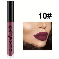 16-Color Matte Lipstick with Cup Long-Lasting Wear Easy Application