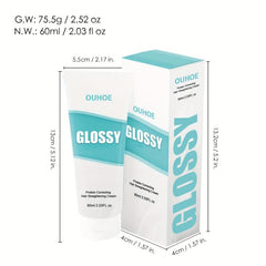 60ml Protein Hair Straightener Cream Silk & Gloss Hair Straightening Product
