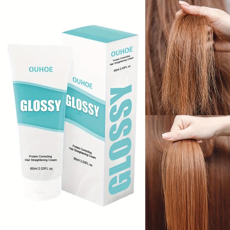 60ml Protein Hair Straightener Cream Silk & Gloss Hair Straightening Product