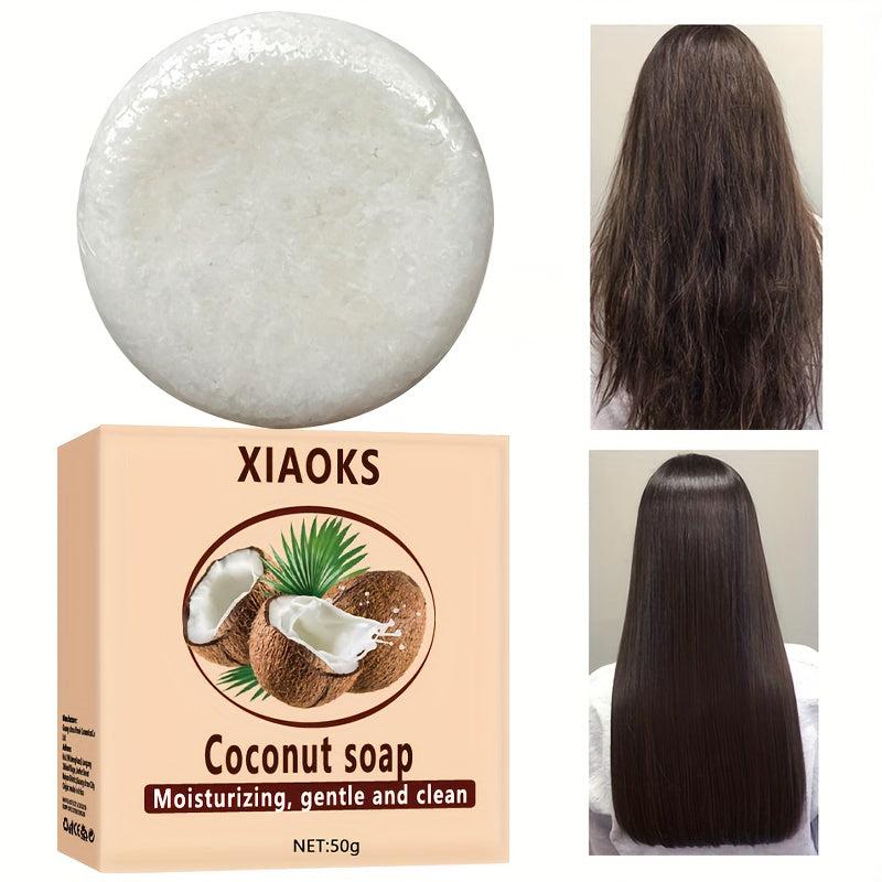 Coconut Shampoo Soap Deep Clean Scalp Control Moisturizing Refreshing