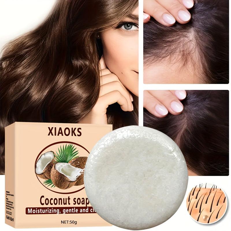 Coconut Shampoo Soap Deep Clean Scalp Control Moisturizing Refreshing