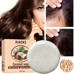 Coconut Shampoo Soap Deep Clean Scalp Control Moisturizing Refreshing