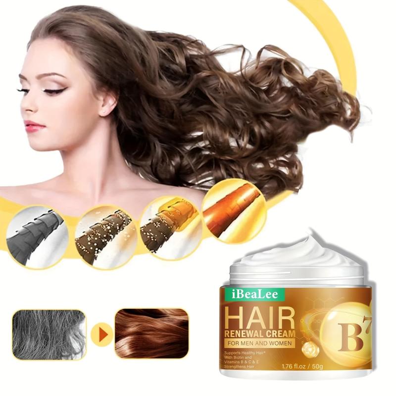 Hair Renewal Cream Vitamins Keratin Biotin Collagen Coconut Hydrating Hair Cream