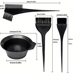 Professional Hair Dye Bowl Comb Brush Set Salon Hairdressing Tools